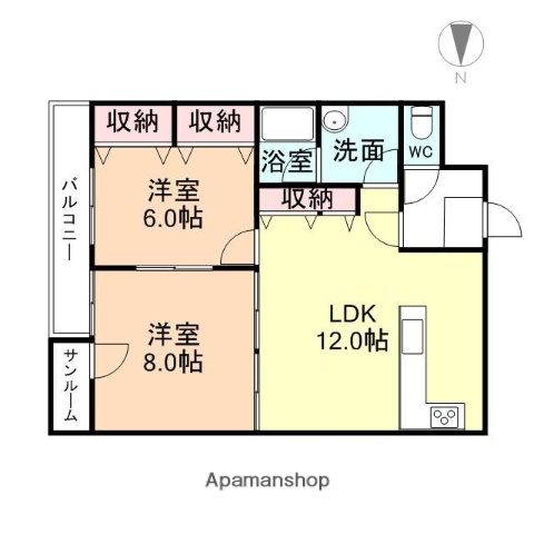 センチュリーハイツ奥田の間取り