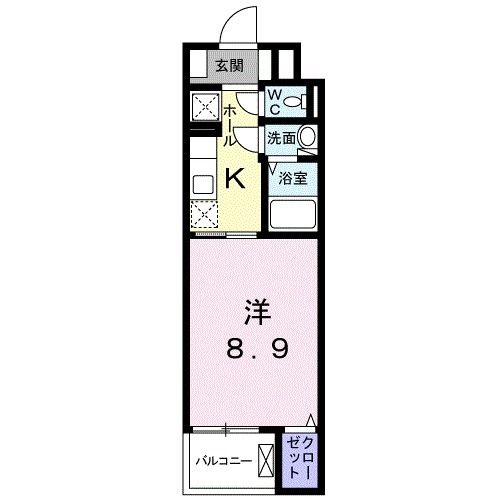 静岡市駿河区豊原町のマンションの間取り