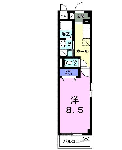 川崎市麻生区高石のマンションの間取り