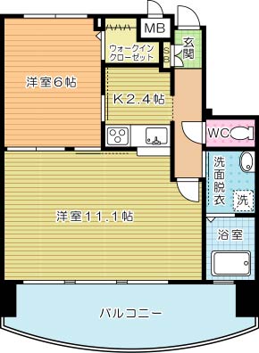 サンシャインプリンセス北九州の間取り