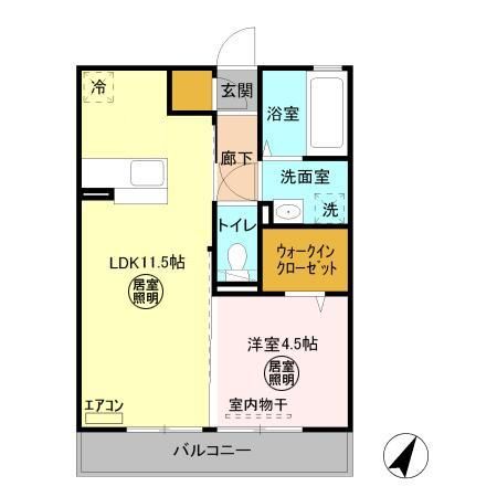 グリーンアレイＣの間取り