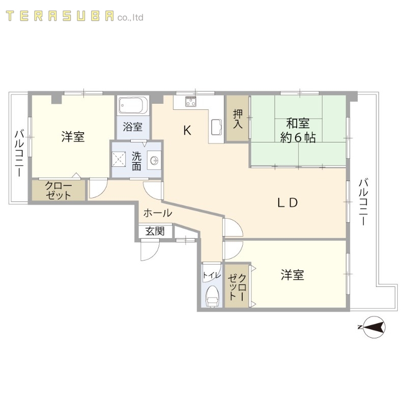 ナイスモア中島の間取り