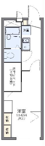 レオパレスＧｒｅｅｎＷｉｎｄIIの間取り