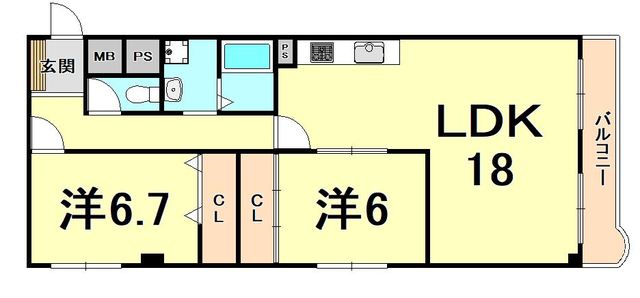 久出川第２マンションの間取り