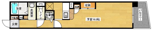 広島市中区十日市町のマンションの間取り