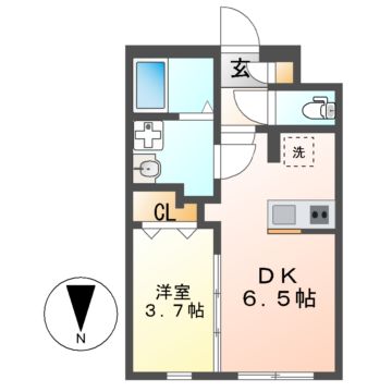 quador御器所NOIRの間取り