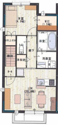 姫路市庄田のアパートの間取り