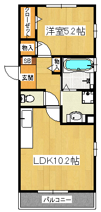 グラシューズ市川の間取り