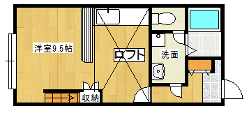 クレセント　クレの間取り