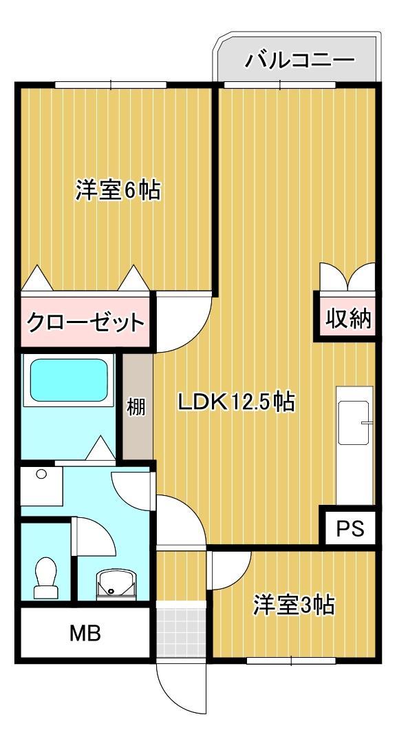 スカイコート大手町の間取り