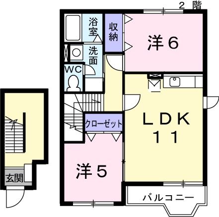 プチハウス堂宮敷の間取り