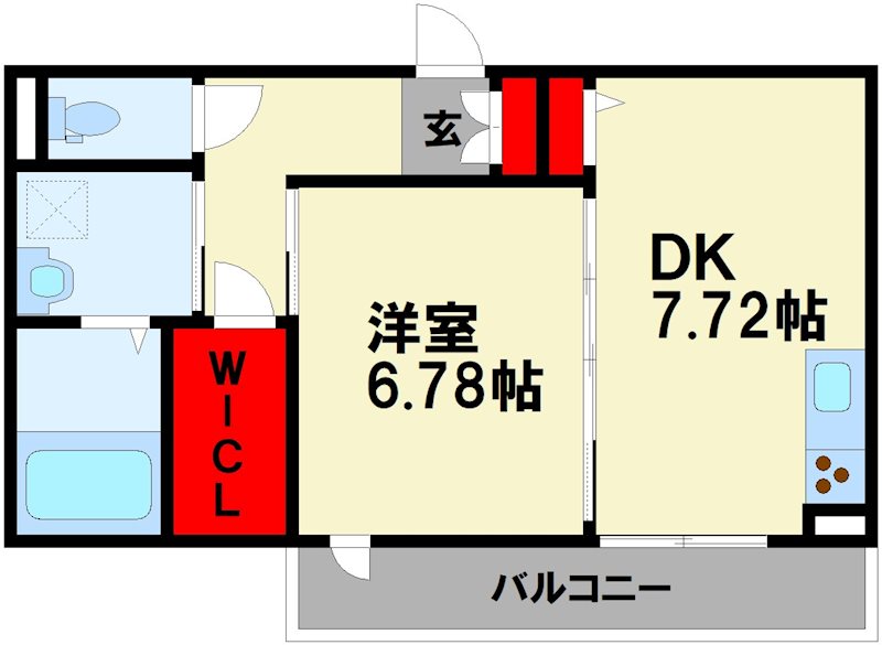 メゾンドFUKUの間取り