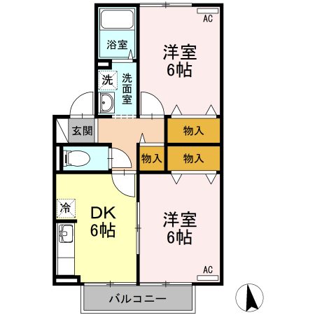 パークサイド堀南　E棟の間取り