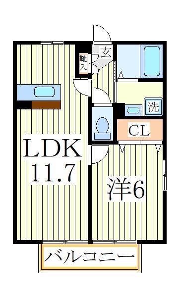 我孫子市布佐のアパートの間取り