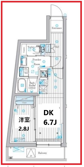 ミライズ五反野マキシヴの間取り