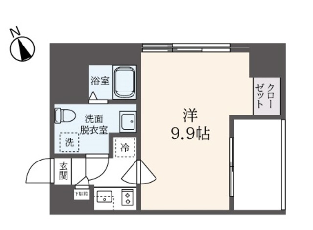 中野区中野のマンションの間取り