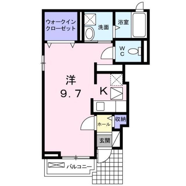 鎌倉市腰越のアパートの間取り