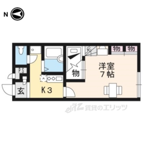 レオパレスアルモニ２番館の間取り