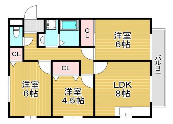 クレールコートの間取り