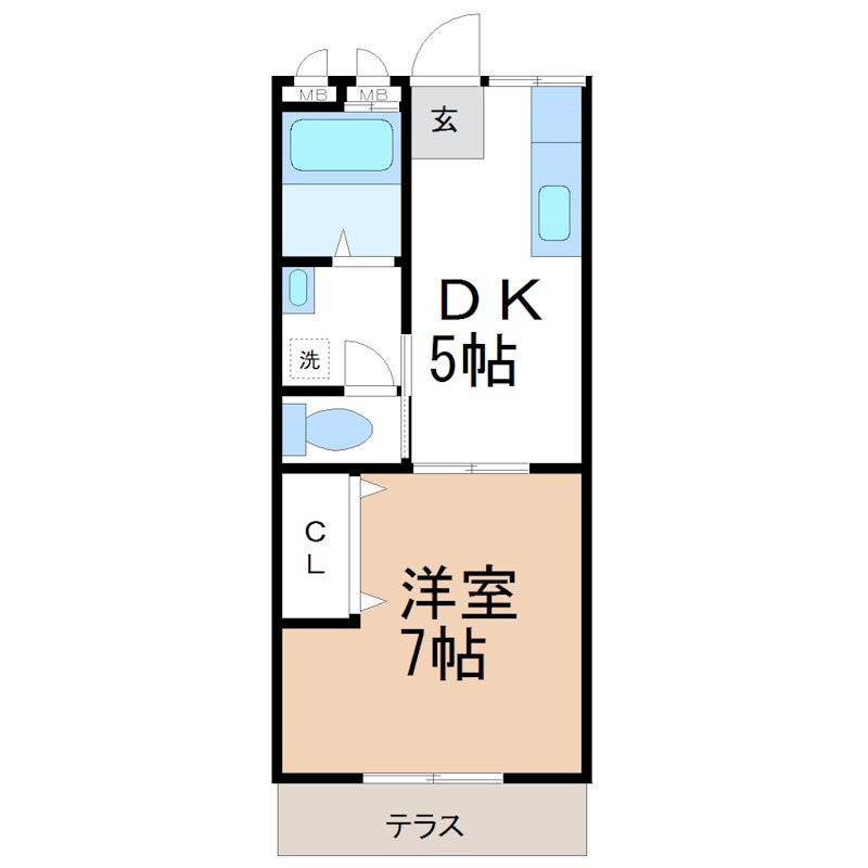 コーポ末広の間取り