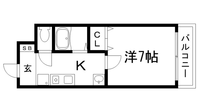 アンピエスＫの間取り