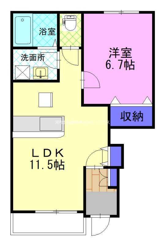 ホワイティ Cの間取り