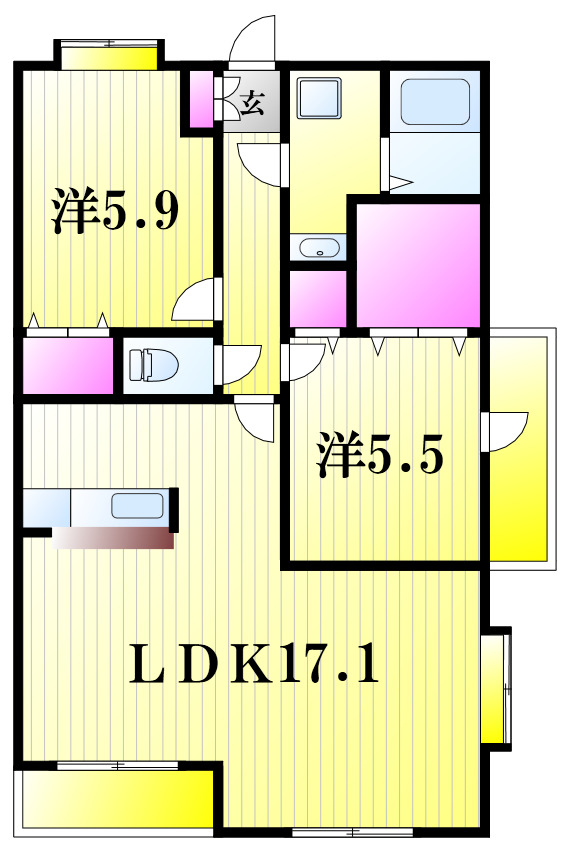 【ヌーベルバーグ常盤平の間取り】