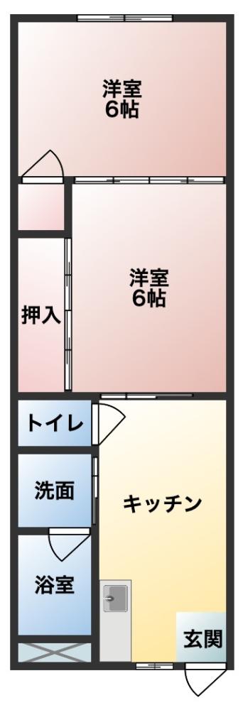 タカタハイツ江南の間取り