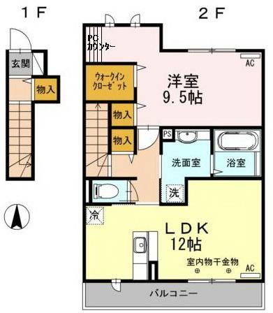 Ｓｏｌａｎａ学園西町の間取り