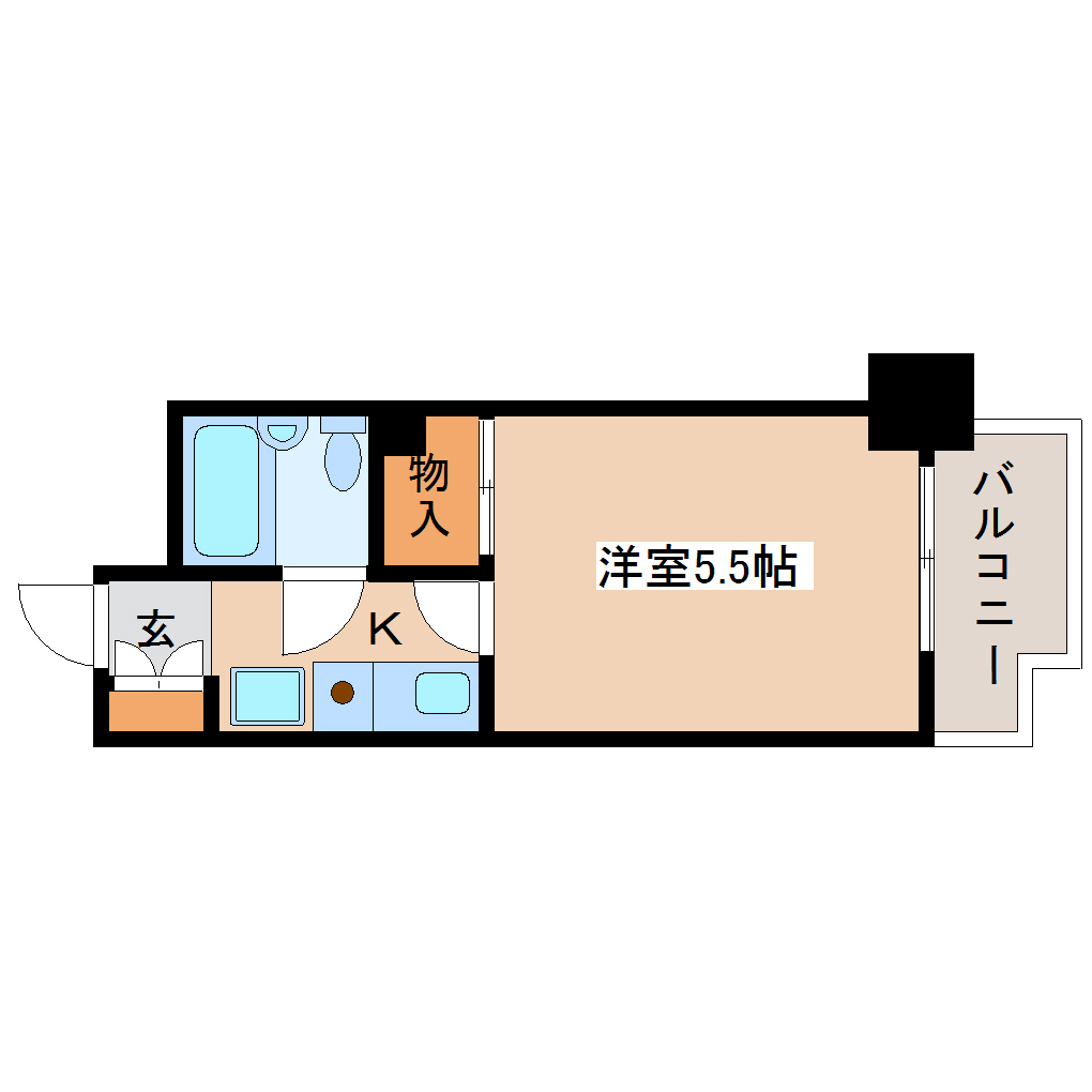 仙台市青葉区上杉のマンションの間取り