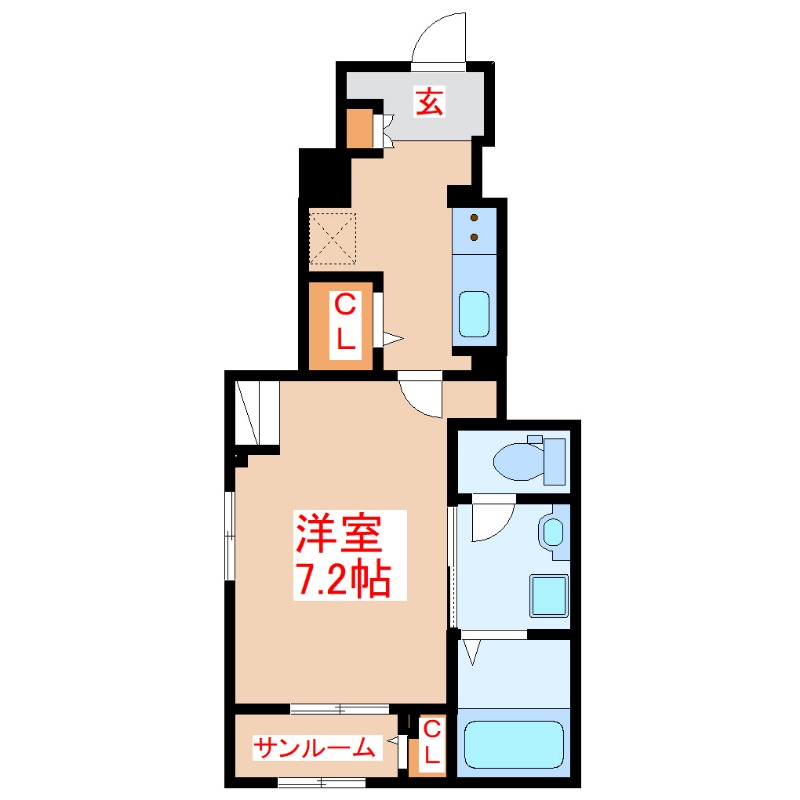 伊集院町徳重アパートの間取り