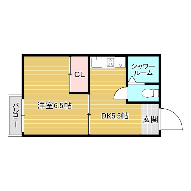 豊中市庄内西町のマンションの間取り