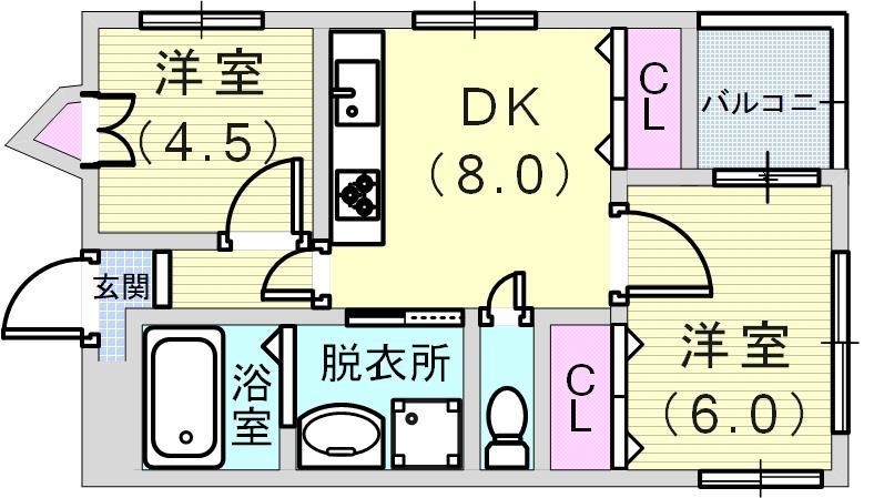 エーデルハイム藤井マンションの間取り