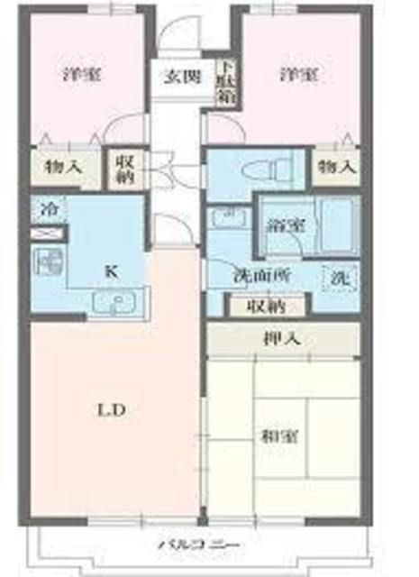 座間市相武台のマンションの間取り