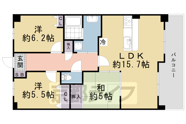 パデシオン桃山の間取り