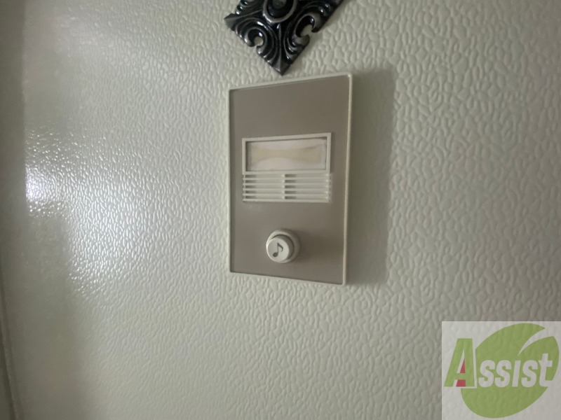 セキュリティ　インターホンで来客確認ができます。安心ですね。