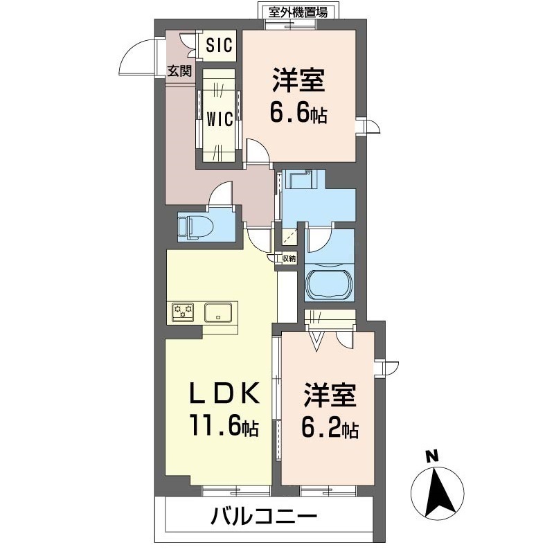 ラグジュリアス光丘の間取り