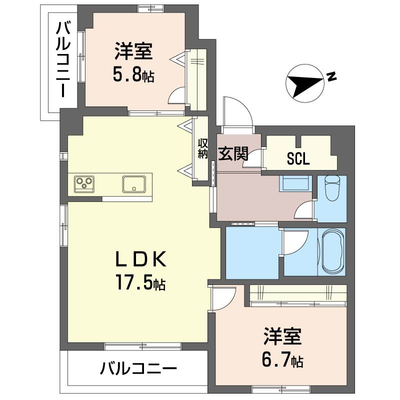 セントリビエ　和光の間取り