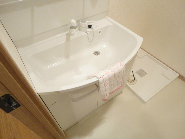 洗面設備　大きな洗面台！