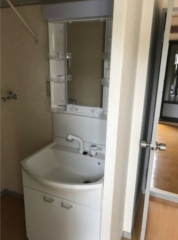 洗面設備　図面と現状が相違がある場合には現状を優先