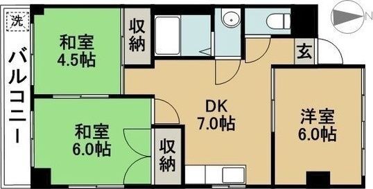 ガーデンハイツ神山の間取り写真