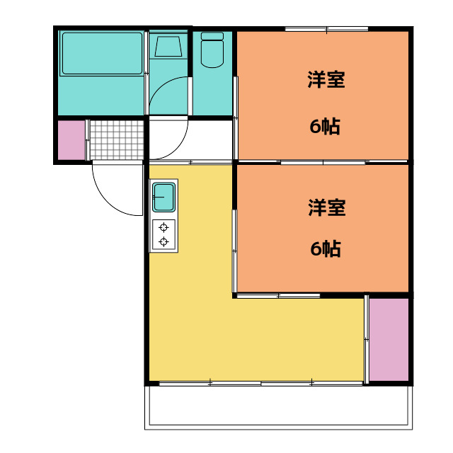 永田マンションの間取り写真
