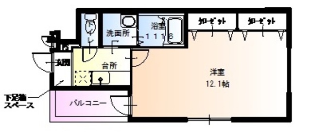 地下鉄谷町線 長原駅 徒歩4分 3階建 築11年の間取り写真