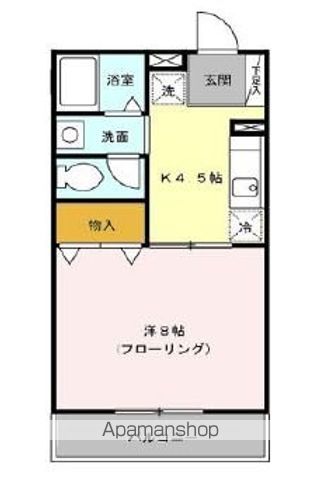 西武新宿線 沼袋駅 徒歩7分 2階建 築24年の間取り写真