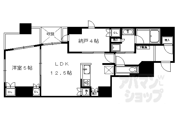 プレミスト京都御池通の間取り写真