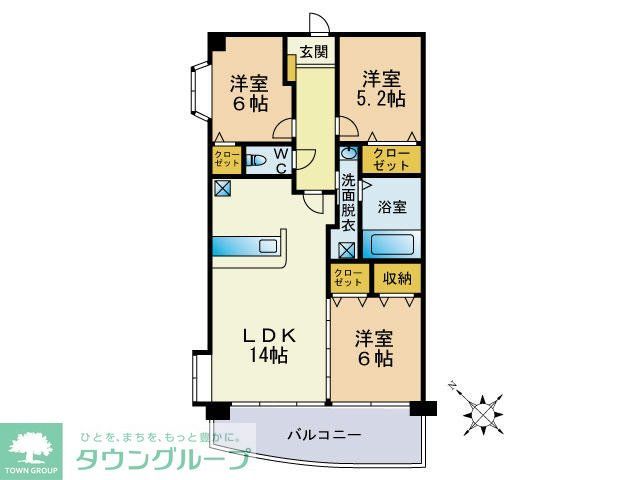ルミエール箱崎の間取り写真