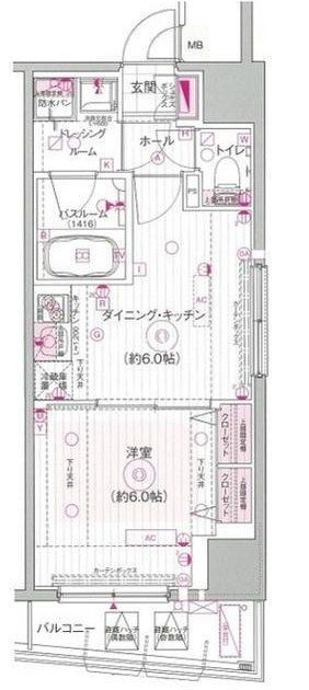 エステムプラザ市谷外濠公園の間取り写真