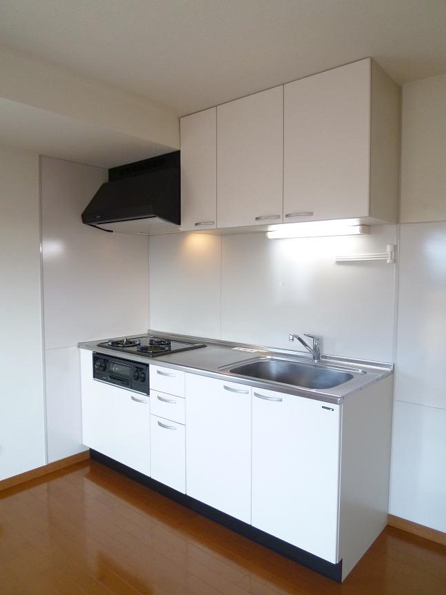 キッチン　3口ガスシステムキッチン