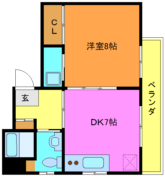 墨田区向島のマンションの間取り