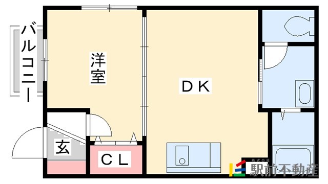 【太宰府市国分のアパートの間取り】